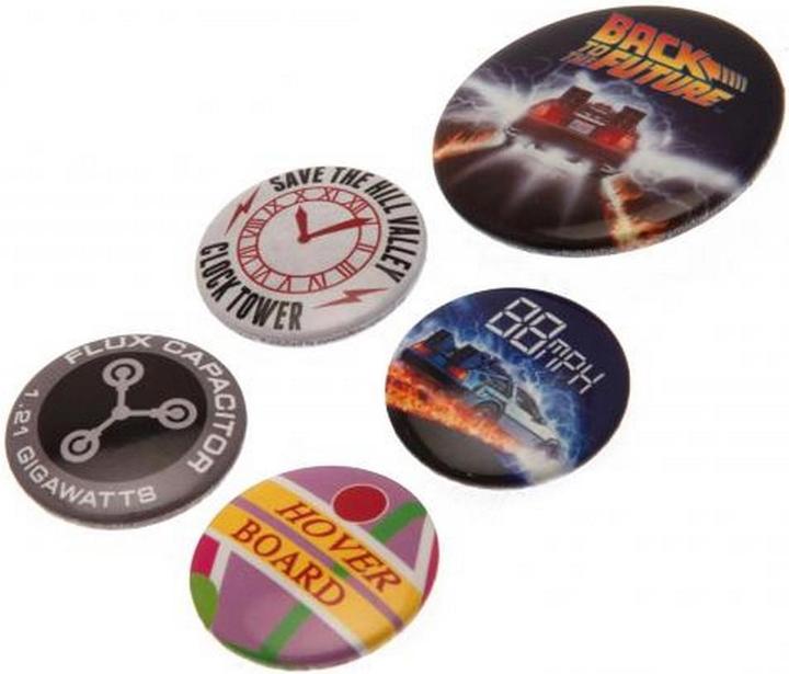 Image du produit Back to the Future Set de badges 5pcs