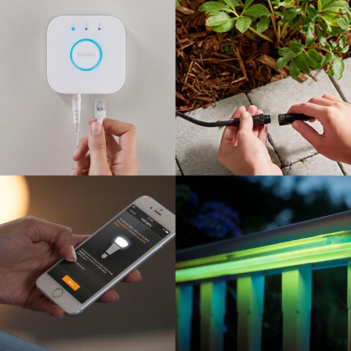 Actual product image Philips Hue Outdoor Lightstrip BT (RGBW, 200 cm, Outdoor)