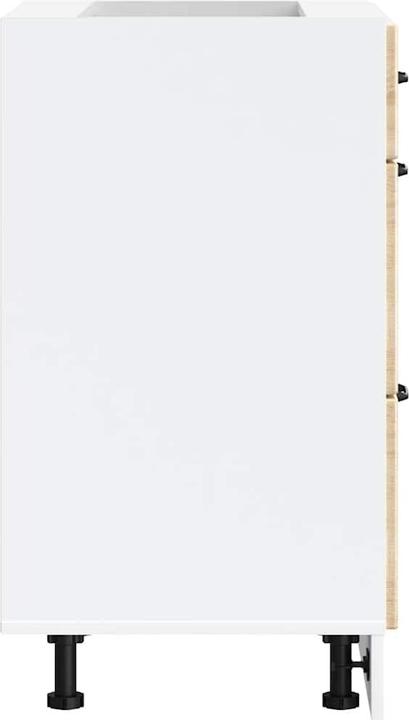 Image du produit VidaXL Élément bas de cuisine Lucca Chêne Sonoma Matériau dérivé du bois Élément bas d'évier (60 x 46 x 81.5 cm)