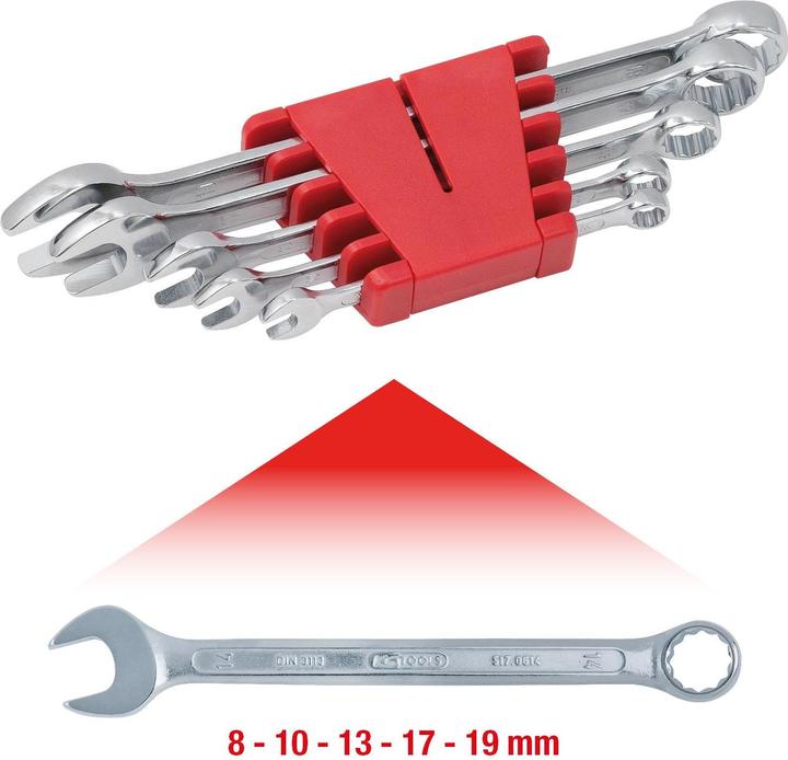 Produktbild KS Tools Schraubenschlüssel (19 mm, 8 mm, 10  mm, 14 mm, 18 mm, 11 mm, 12 mm, 17 mm, 15 mm, 13 mm, 9 mm, 16 mm)