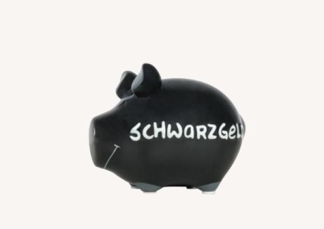 Produktbild KCG Sparschwein - Schwarzgeld (12.5 x 9.5 x 10 cm)