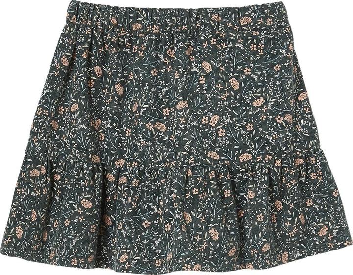 Actual product image Vertbaudet Girls' corduroy skirt with flounces & flowers (92)