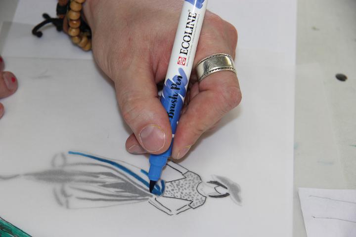 Immagine prodotto Talens Penna a pennello Ecoline (Blu chiaro, 1 x)