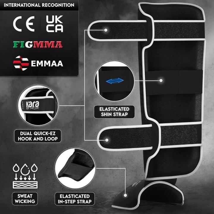 Actual product image Rdx Shin Instep F6 Matte White-M (M)