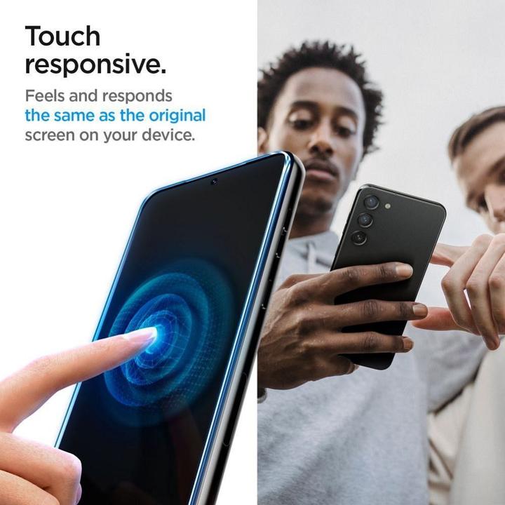 Actual product image Spigen Glas.TR Sam S23 2szt./2pcs "EZ FIT" AGL05958 szkło hartowane (2 Piece, Samsung Galaxy S23)