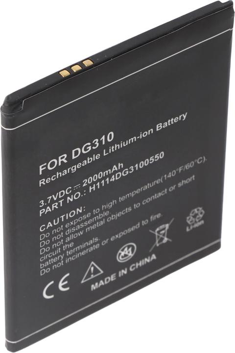 Actual product image XCell Battery suitable for Doogee DG-310, Doogee Titans DG310, Doogee Voyager, 2H1114DG3100550, 2000mAh