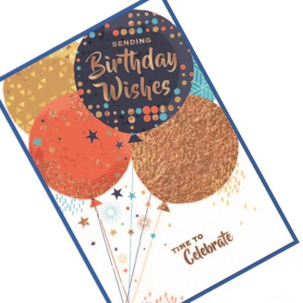 Image du produit Simon Elvin - Carte de voeux SENDING BIRTHDAY WISHES TIME TO CELEBRATE (6 pcs)