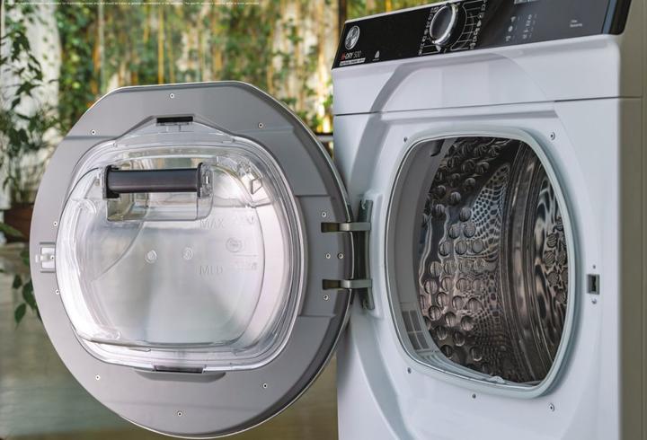 Image du produit Hoover Sèche-linge à pompe à chaleur Candy NDPEH8A2TCBEXS-S 8 kg Fonctionnement intelligent avec (8 kg, Gauche)