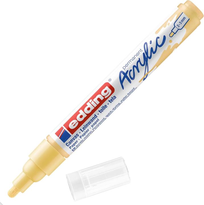 Image du produit Edding Marqueur acrylique 5100 Medium (Jaune pastel, 3 mm, 1 x)