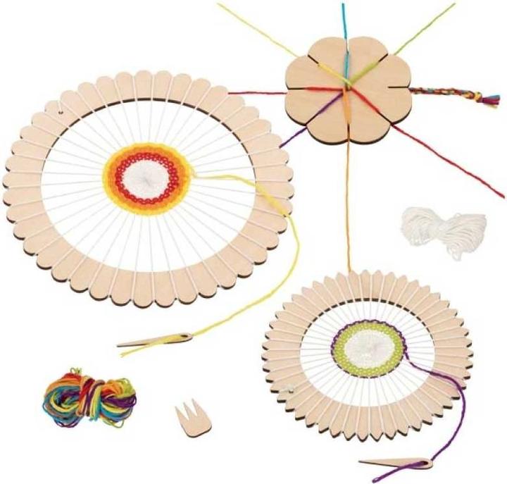 Immagine prodotto Goki Set di artigianato Telaio rotondo per tessere e fiore per annodare