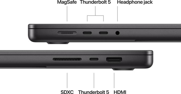Actual product image Apple MacBook Pro 16 - 2024 (16.20", M4 Max, 64 GB, 1000 GB, DE)