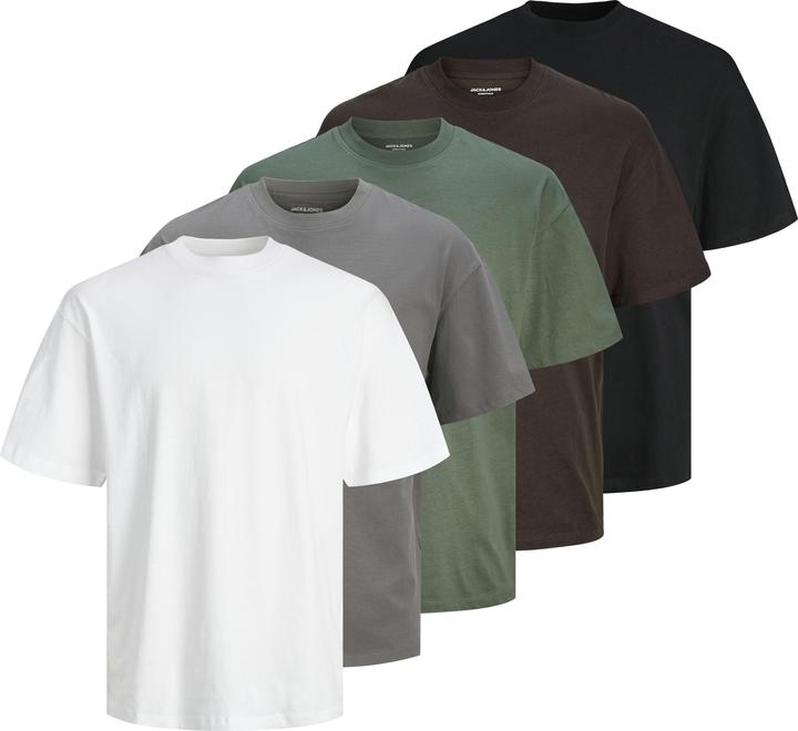 Image du produit Jack & Jones Jjhugo Loose Tee Ss Crew Neck 5pk Mp (XXL)
