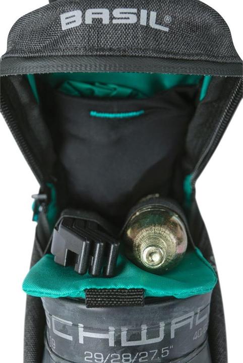 Actual product image Basil Discovery 365D frame bag M, 1.8L, black melee (1.80 l, Frame bag)