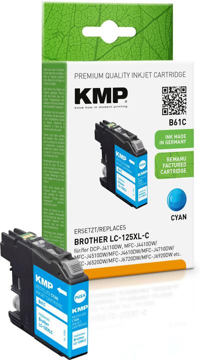 Produktbild KMP B61C - 12.2 ml - Cyan - kompatibel - (C)