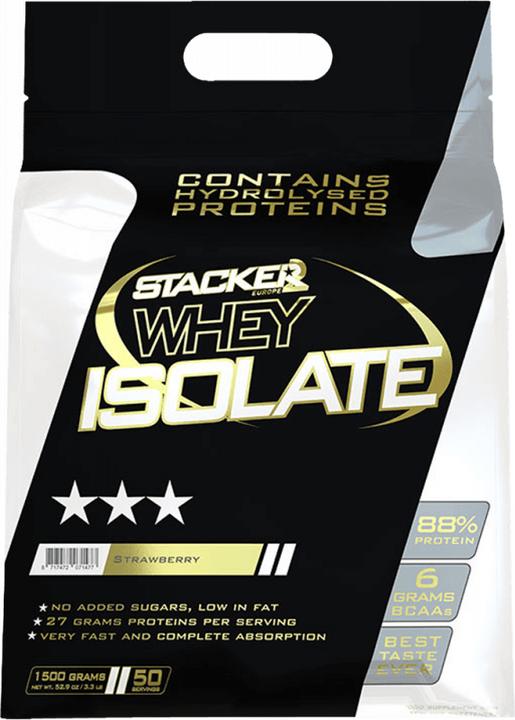 Image du produit Stackers Protéine isolée de lactosérum Stacker2 (Fraise, 1500 g)