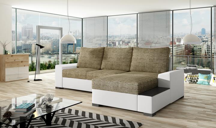 Actual product image ELTAP Negro (Corner sofa, 3-seater, Sofa bed)
