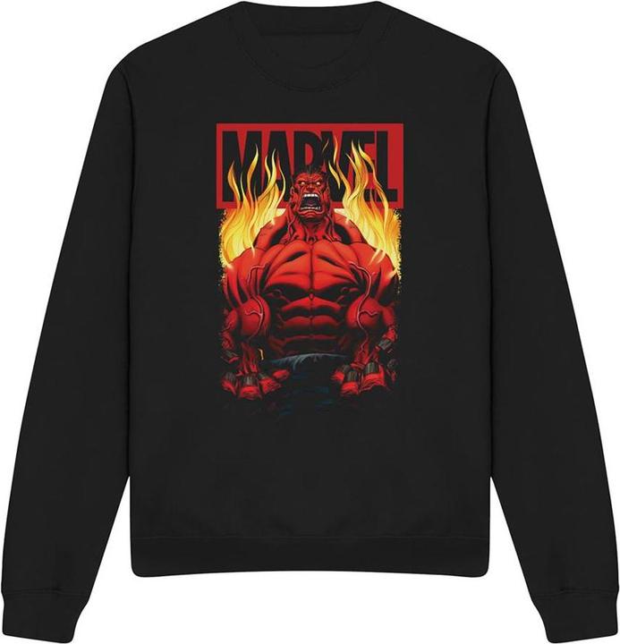 Immagine prodotto Felpa Hulk Rosso Fuoco Adulto Unisex (S)