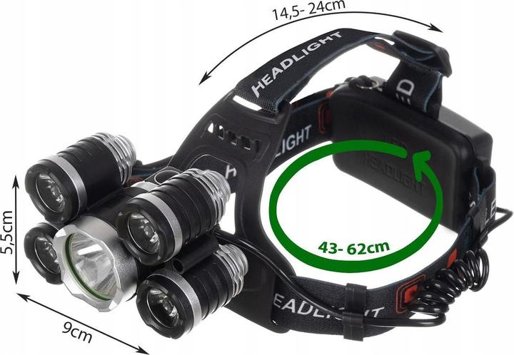 Immagine prodotto PRO-mounts Priekinis žibintas 5 x led t6 cree