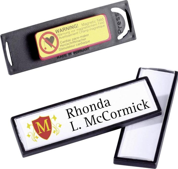 Actual product image Durable Name badges Clip-Card