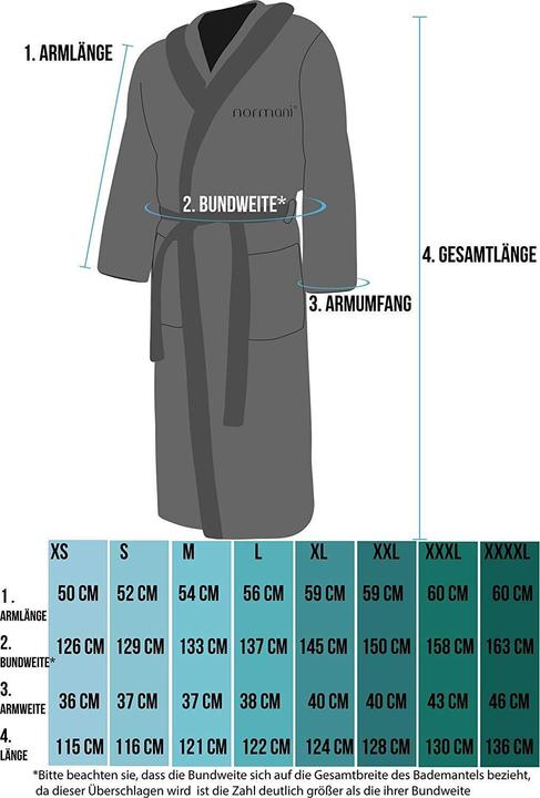 Actual product image Normani Bathrobe Lean (3XL)