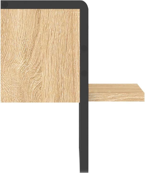 Produktbild VidaXL Wandregal mit Stange Sonoma-Eiche 20x25x30 cm,Farbe (20 x 25 x 30 cm)
