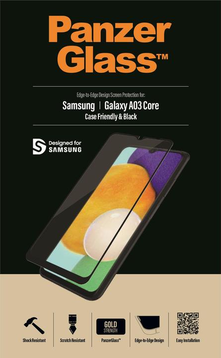 Actual product image PanzerGlass Samsung Galaxy A03 core/A13 5G Case Friendly (1 Piece, Samsung Galaxy A03 Core, Samsung Galaxy A13 5G, Samsung Galaxy A04S)
