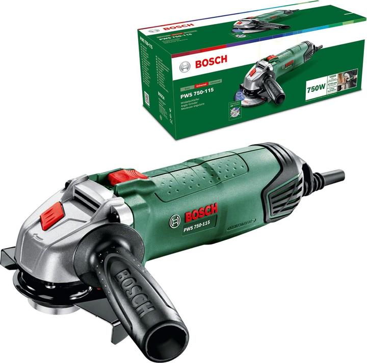 Productafbeelding Bosch Home & Garden Ø 115mm haakse slijper PWS 750-115 (115 mm)