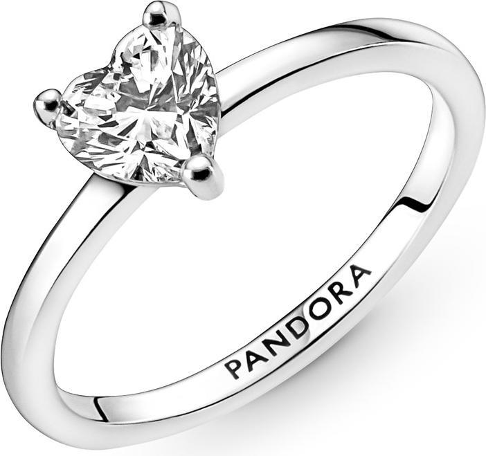 Immagine prodotto Pandora Anello solitario a cuore scintillante (60, 925 Argento)