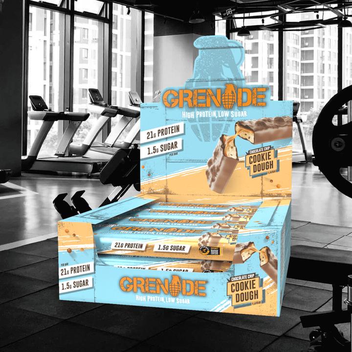 Immagine prodotto Grenade Barretta proteica Carb Killa Chocolate Chip Cookie Dough (12x60g) (Cioccolato, 12 pz., 720 g)