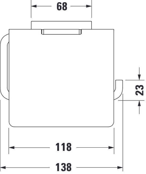 Nährwerte und Zutaten Duravit Papierrollenhalter KARREE chrom