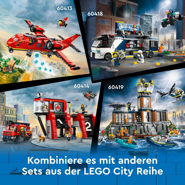 Actual product image LEGO 60414 Fire station with turntable ladder truck (60414, LEGO City)