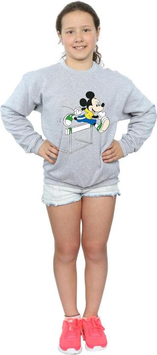 Actual product image Disney Girls Mickey Mouse Hurdles Sweatshirt (116)