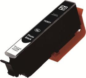 Actual product image Hermex Compatible Ink Cartridge XL for Epson Expression Premium XP-520 (PBK)