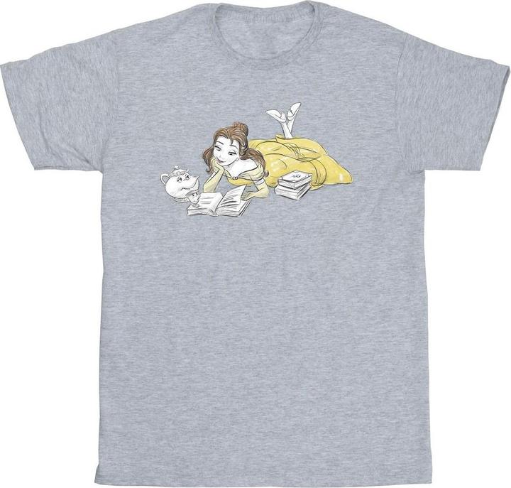 Immagine prodotto Disney Beauty And The Beast Belle Reading Maglietta Ragazze (152, 158)