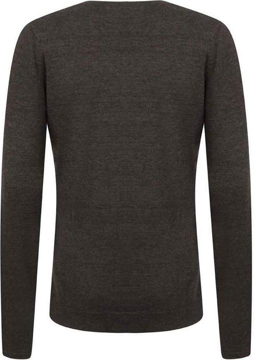 Actual product image Henbury Womens/Ladies Cotton Acrylic V Neck Sweatshirt (XXS)