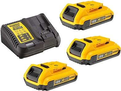Actual product image DeWalt DEVAL charger DCB115 + 2x2.0Ah DCB115D3 (18 V)