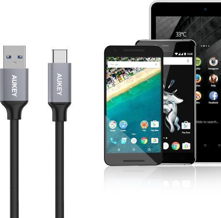 Produktbild Aukey USB A – USB C 5er Pack (2 m, USB 3.0)