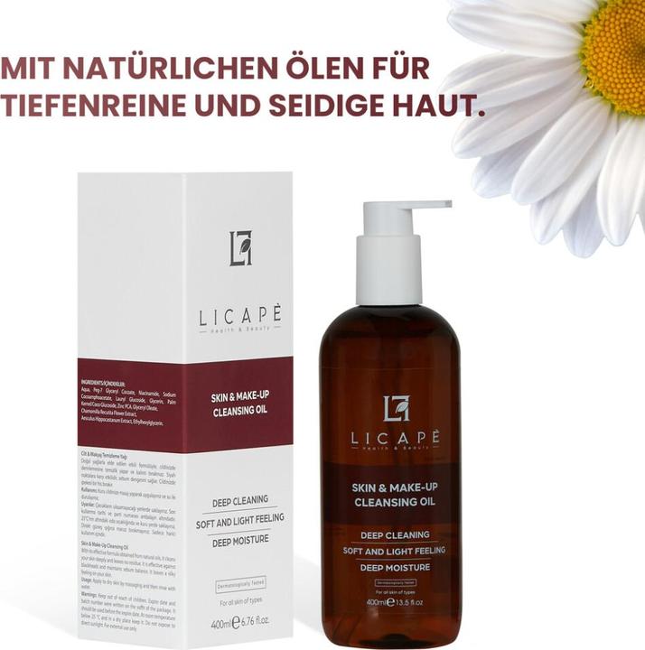 Produktbild Licape | Reinigungsöl Gesicht | 400 ml | Abschminken & Gesichtsreinigung