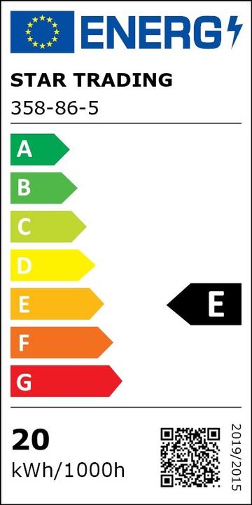 Energie-Label Star Trading LED Lampe (E27, 20 W, 2452 lm, 1 x, E)