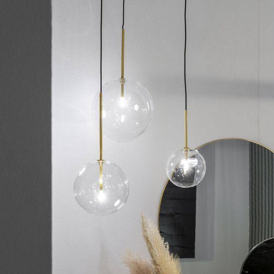 Produktbild Ideal lux EQUINOXE G4 Pendelleuchte ⌀150mm Messing warmweiss 277370 (G4, 160 lm)