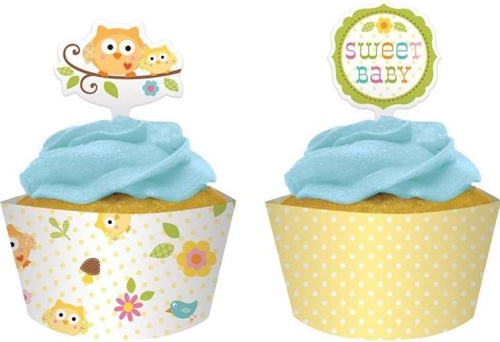 Actual product image Creative Converting Character Baby Shower Cupcake Wrappers (Pack of 12) (Wrapping paper, 12 x)