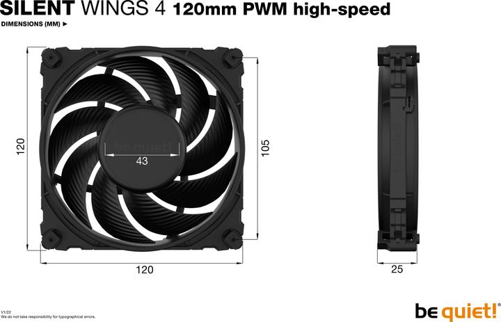 Produktbild be quiet! Silent Wings 4 (120 mm, 1 x)