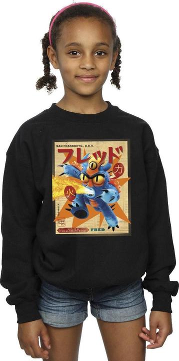 Immagine prodotto Disney Big Hero 6 Baymax Fred Newspaper Felpa Ragazze (152, 158)