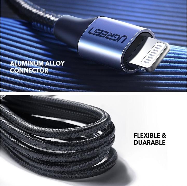 Image du produit Ugreen Câble Lightning vers USB-C 2.0 (1 m, USB 2.0)