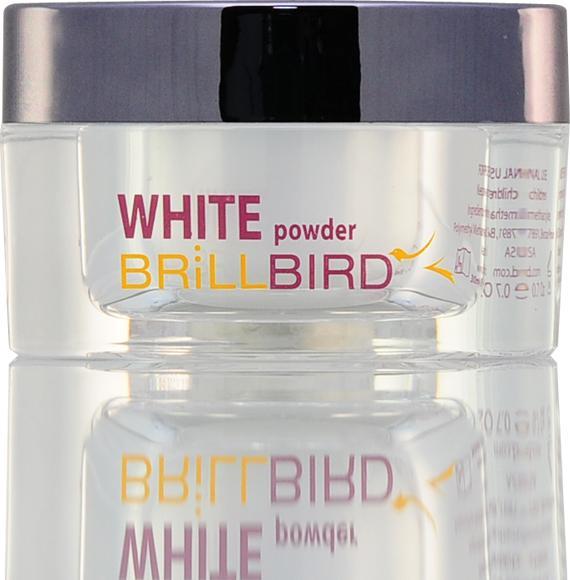 Actual product image BrillBird White Acrylic Powder 30 ml (Snow-white)