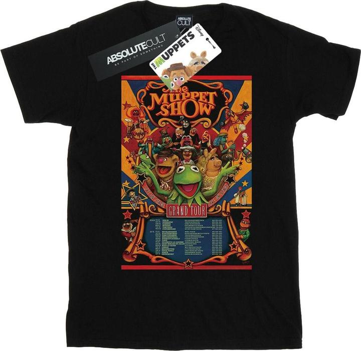 Actual product image Disney Womens/Ladies The Muppets The Muppet Show Poster Cotton Boyfriend T-Shirt (4XL)