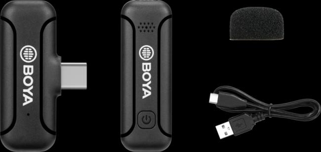 Boya 2.4G Mini Wireless Microphone for Android/Type-C 1+1
