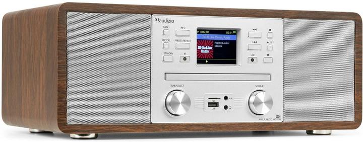 Immagine prodotto Audizio DAB+ Radio Avola Silber, Radio Tuner: FM, DAB+ (DAB, FM, Bluetooth, WiFi)