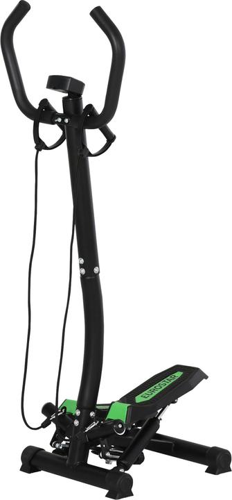 Produktbild Homcom Stepper Stahl, ABS Schwarz+Grün