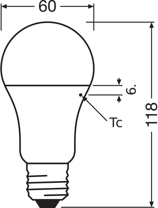 Produktbild Osram Led Base Classic A (E27, 14 W, 1521 lm, 3 x, F)
